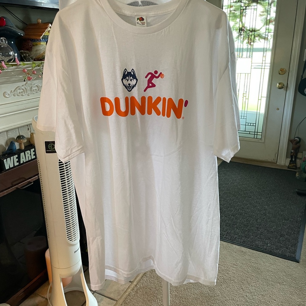Fruit of the Loom White Dunkin' Husky Tee